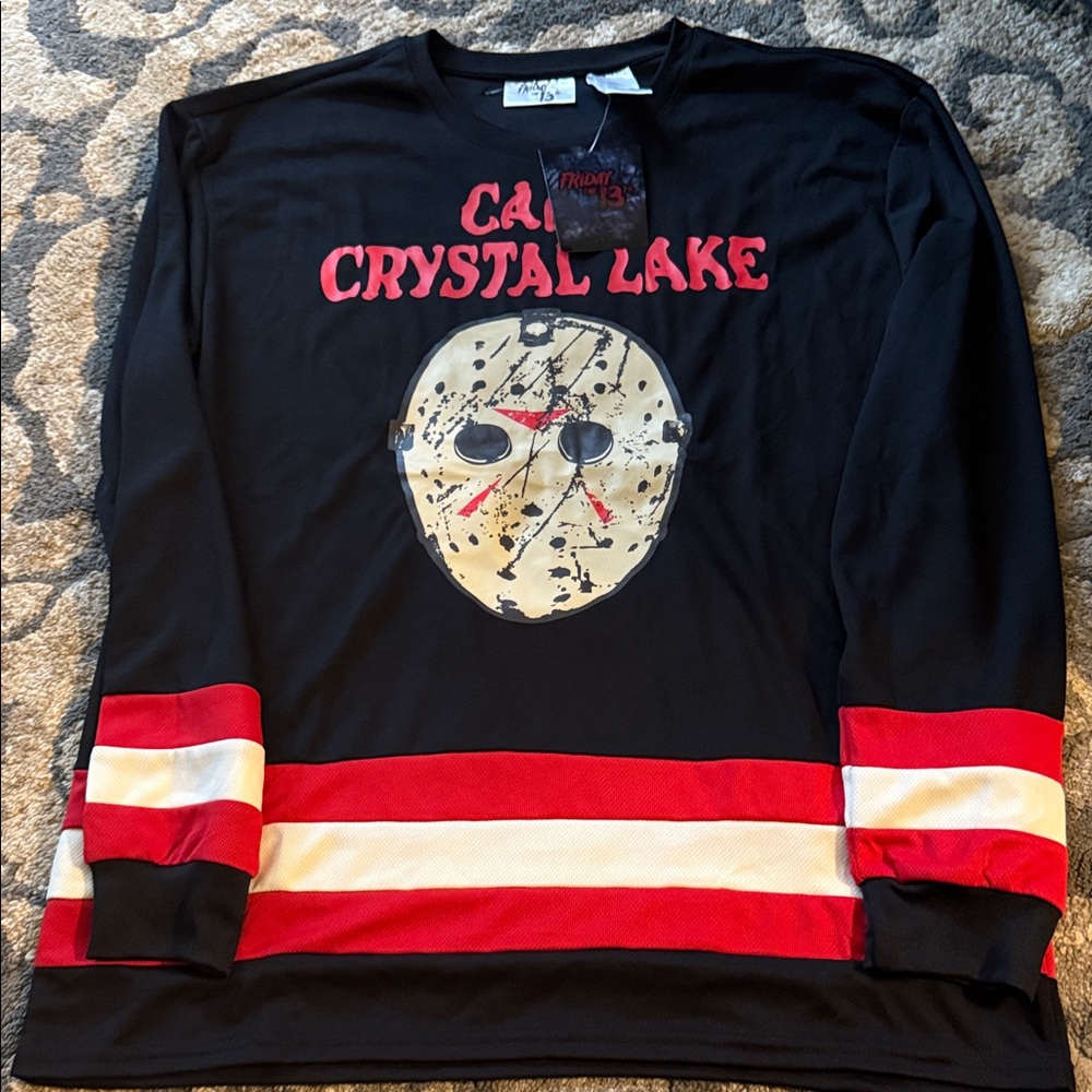 Camp Crystal Lake Black Long Sleeve Tee